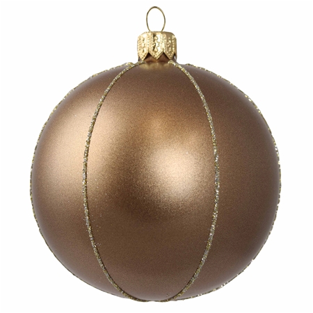 Vánoční baňka hnědý bronz