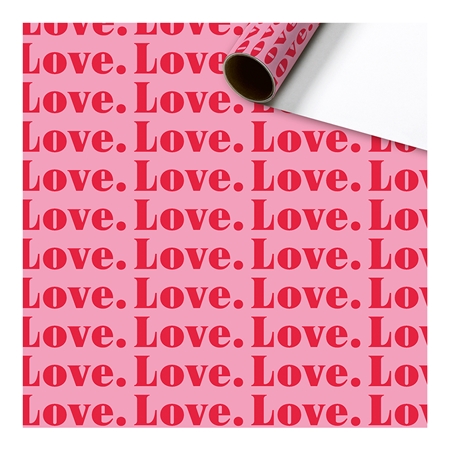 Balicí papír role růžový LOVE