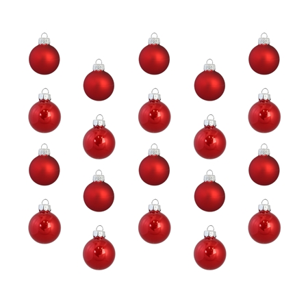 Set vánočních ozdob červený