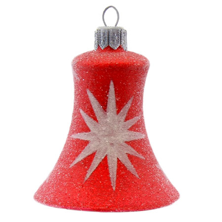 Zvonek červený s bílou hvězdou
