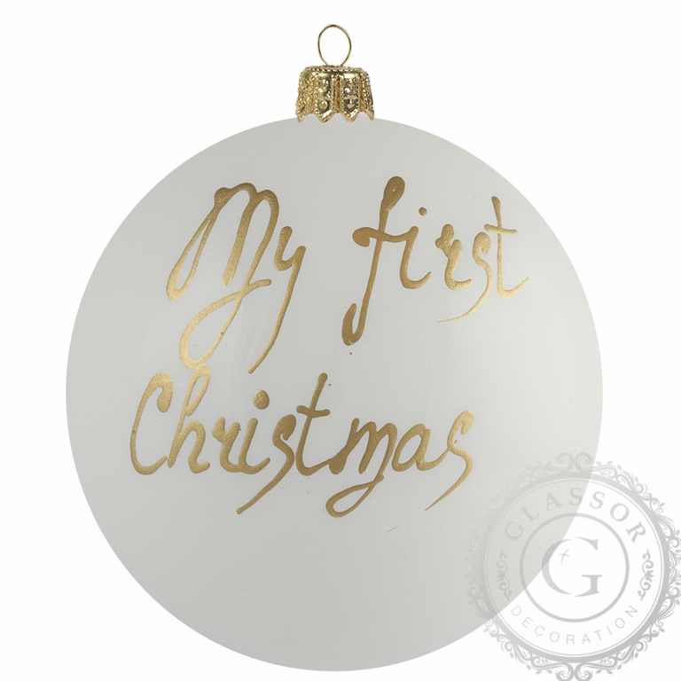 Vánoční koule "My first Christmas"