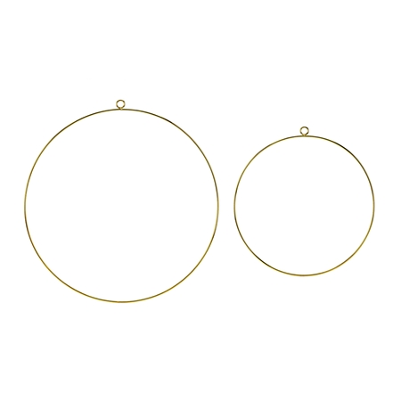 Dekorativní zlaté kruhy set 2 ks