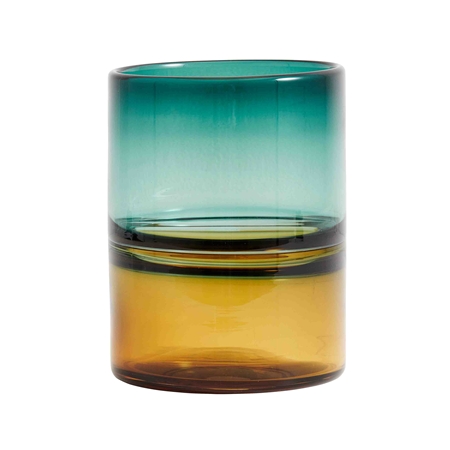 Skleněná váza s barevným přechodem