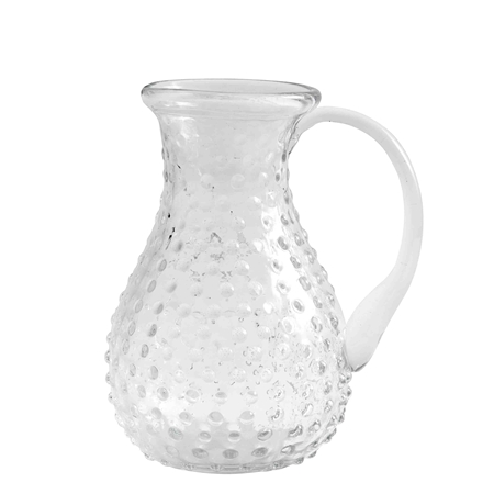 Skleněná váza džbán