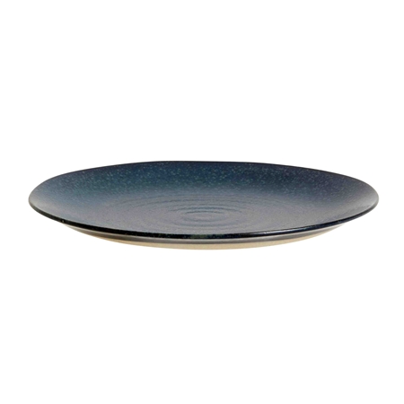 Dark ceramic plate