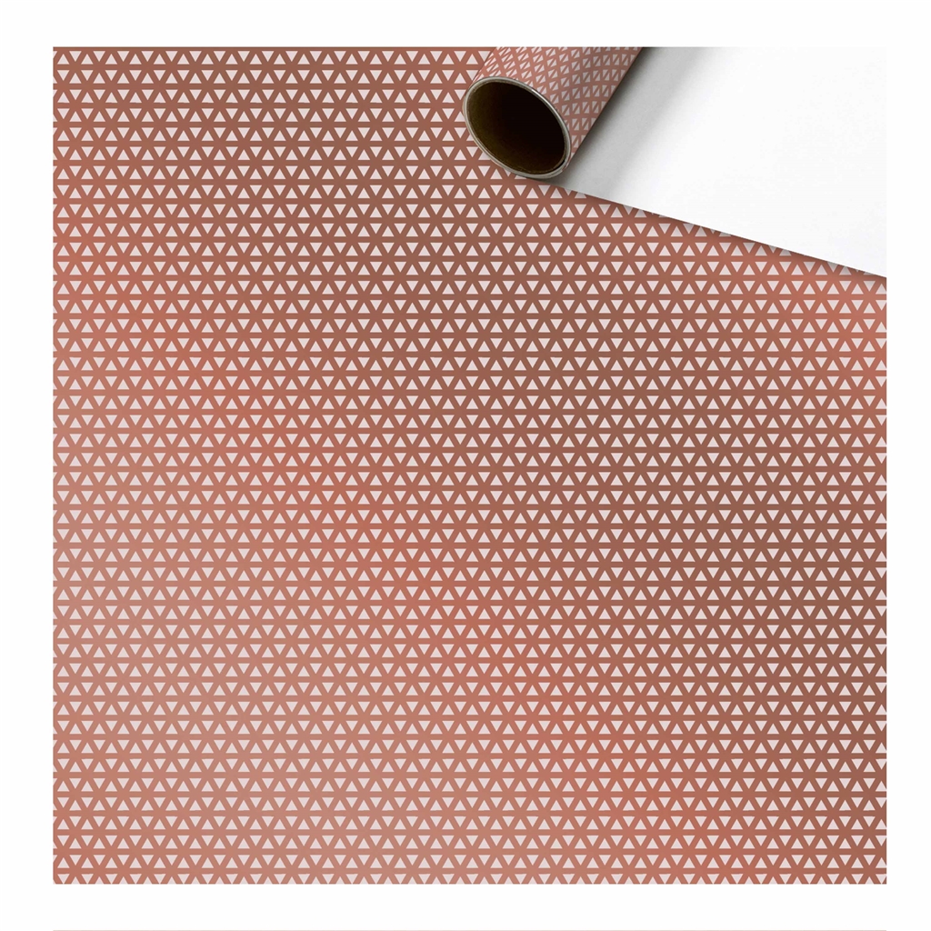 Balicí papír s růžovozlatým geometrickým vzorem