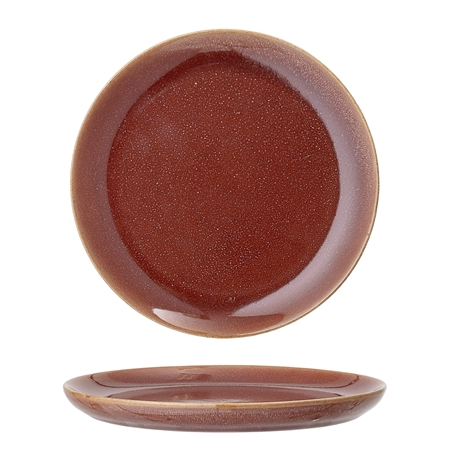 Brown ceramic plate