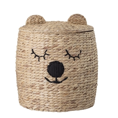 Teddy bear toy storage basket