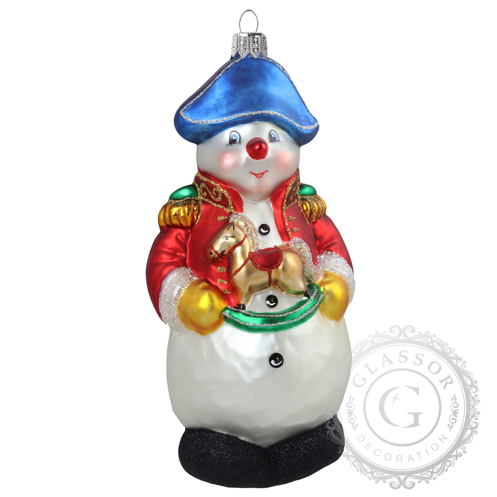 Vánoční figurka sněhulák pirát