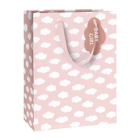 Gift bag BABY GIRL with clouds