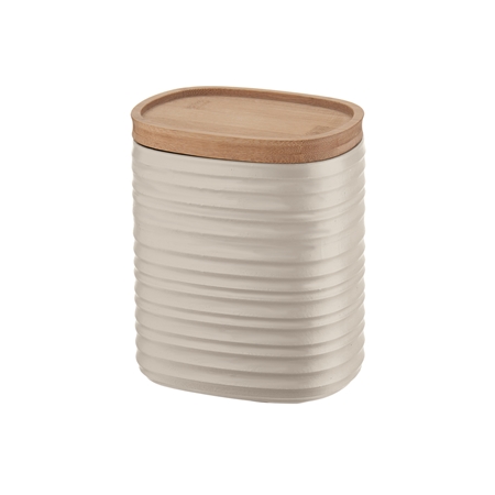 Food container with bamboo lid