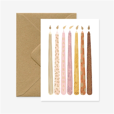 Birthday candles gift card