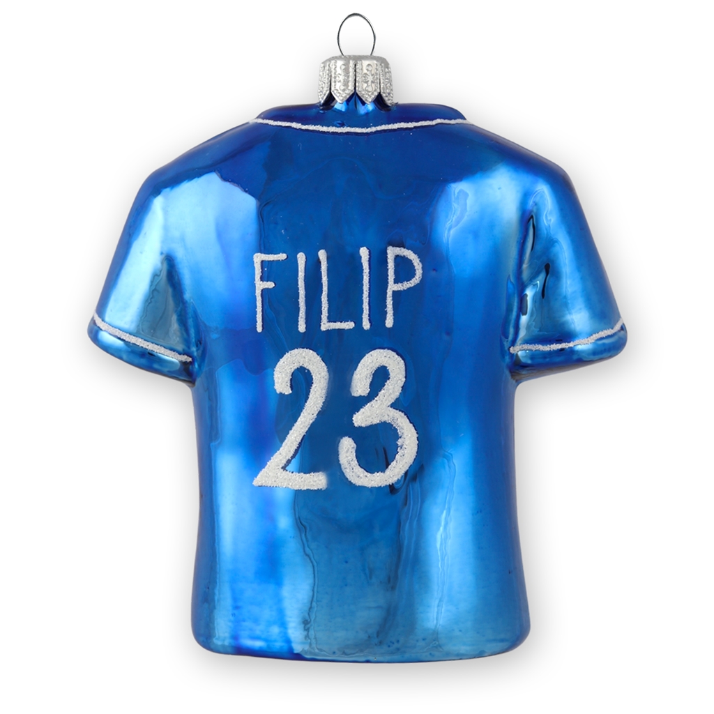 Fotbalový dres se jménem modrý