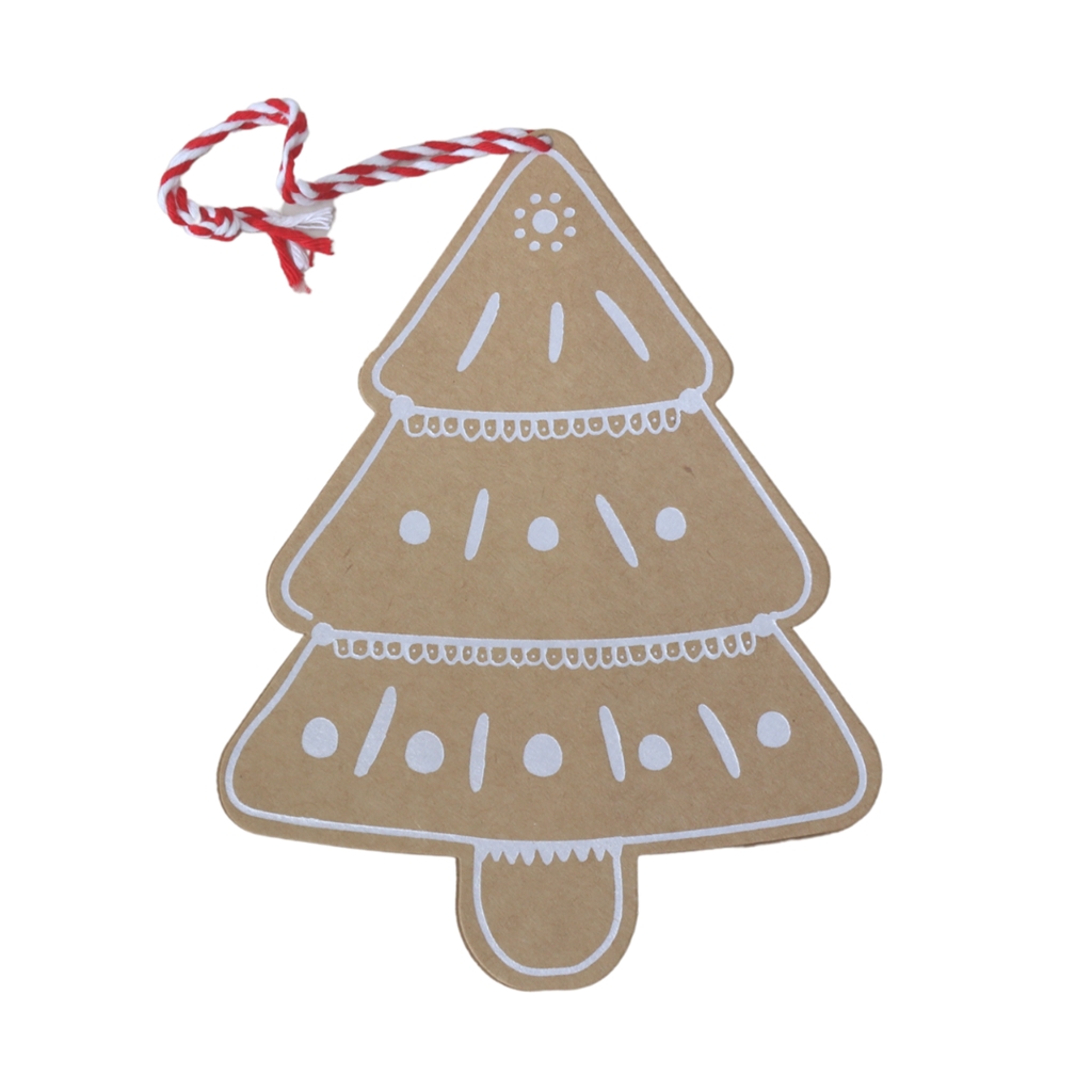 Vánoční přání perníkový stromeček