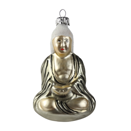 Glass ornament Buddha
