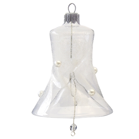 Clear bell with pearls