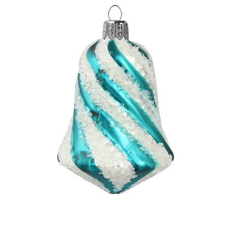 Christmas bell turquoise spiral