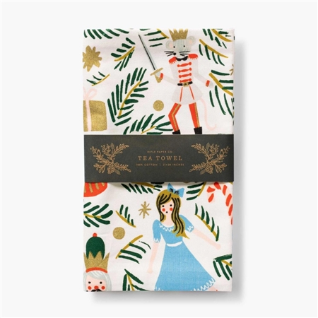 Christmas kitchen towel with a nutcracker