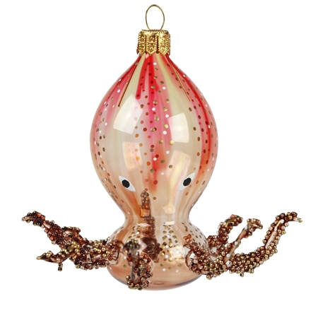 Glass octopus decoration