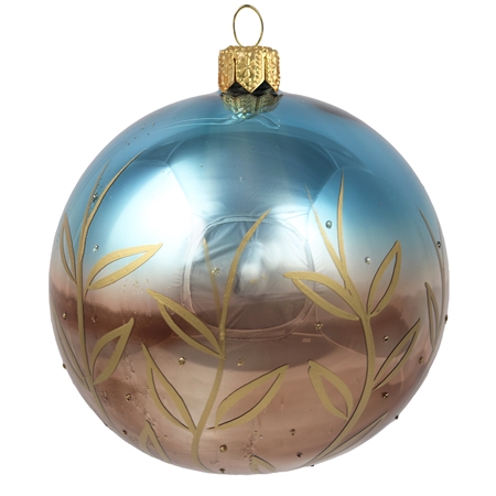 Brown-blue Christmas ball