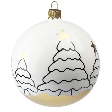 Christmas bauble with Christmas tree décor