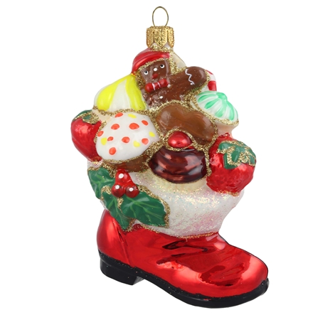 Vánoční ozdoby - Bota se sladkostmi