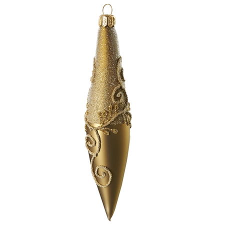 Vánoční raketa zlatá ornamenty