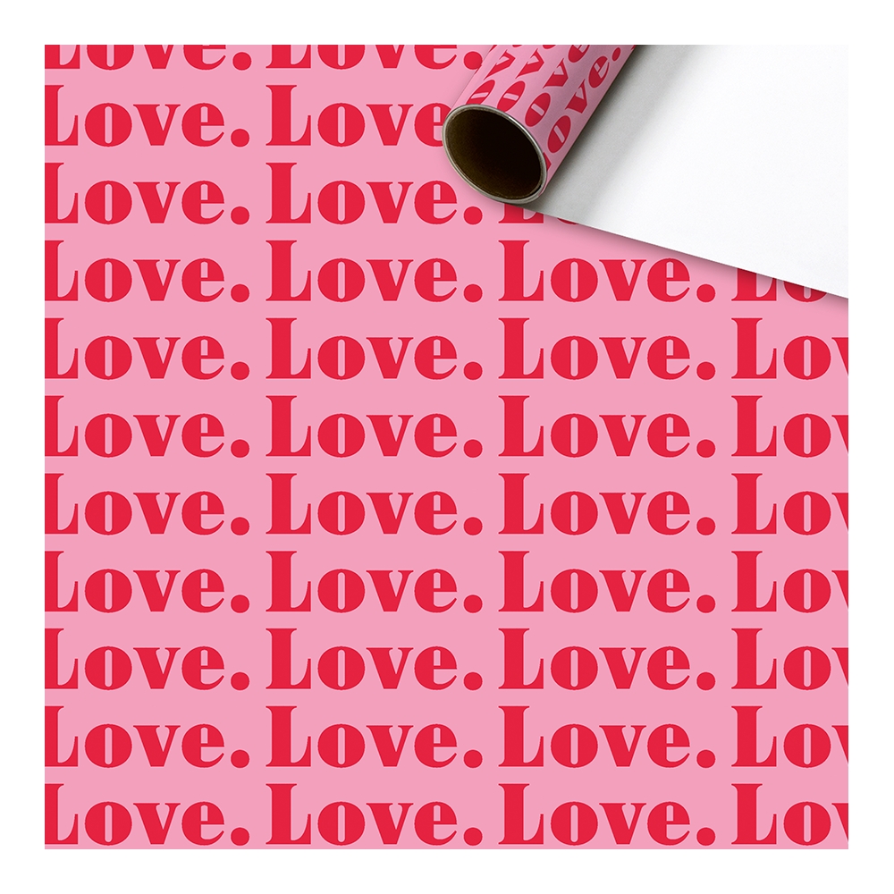Balicí papír role růžový LOVE