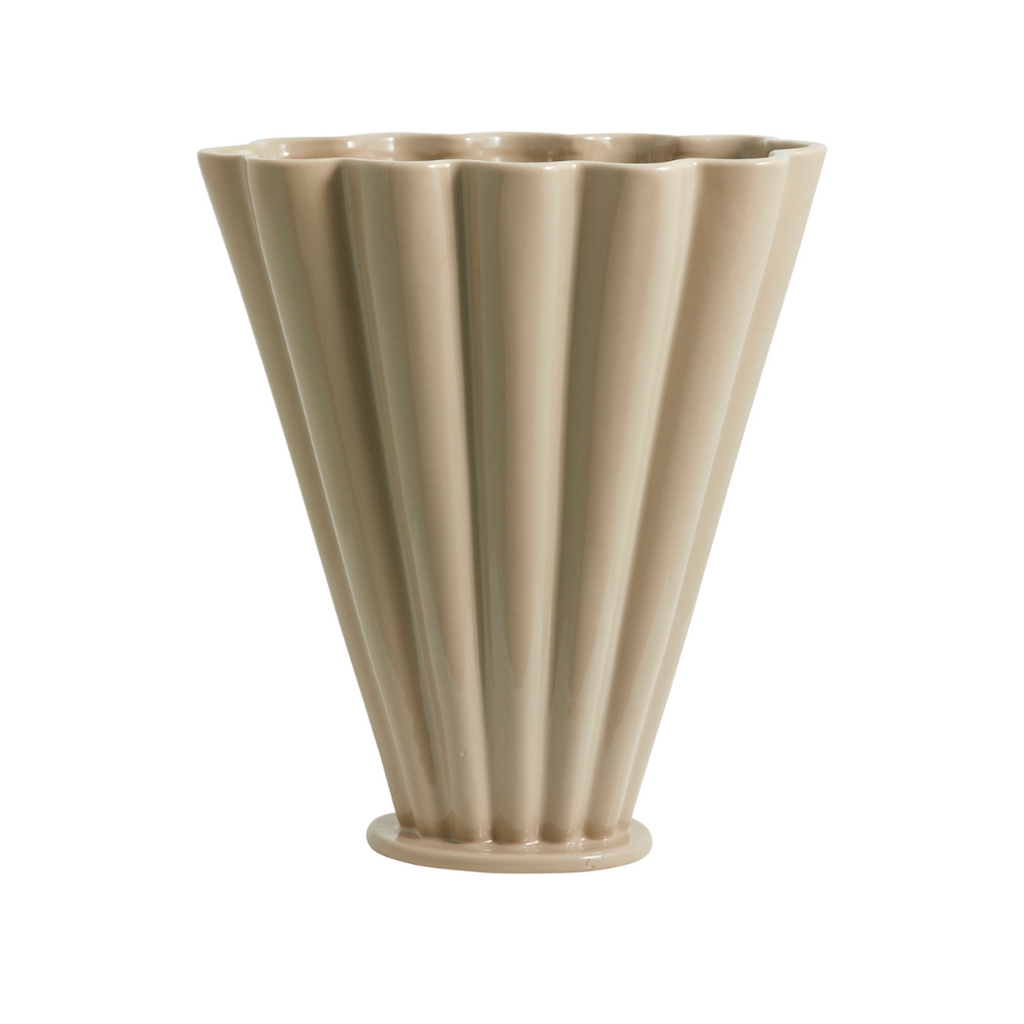Béžová váza Colla v organickém tvaru