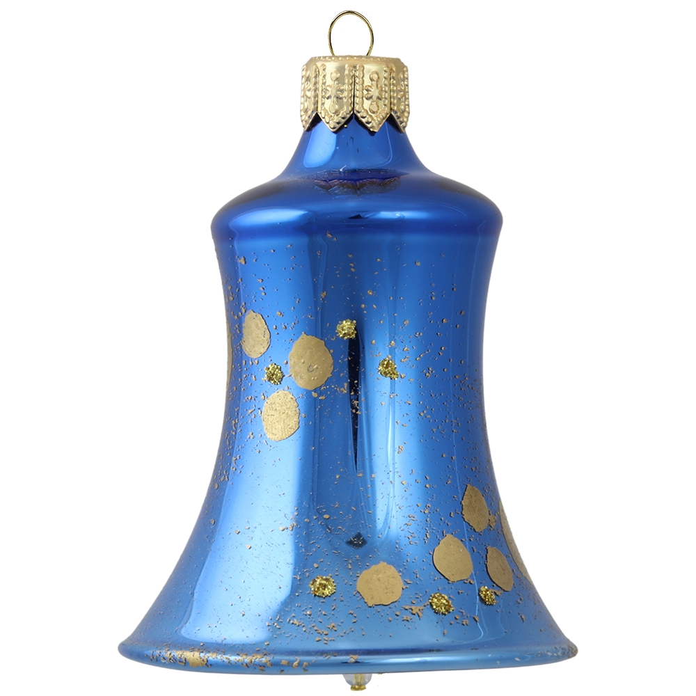 Zvonek modrý s bronzovými puntíky