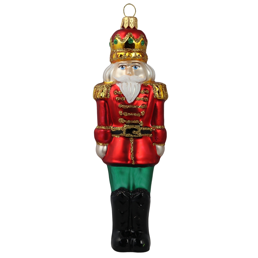 Skleněná figurka král z Vánočního království