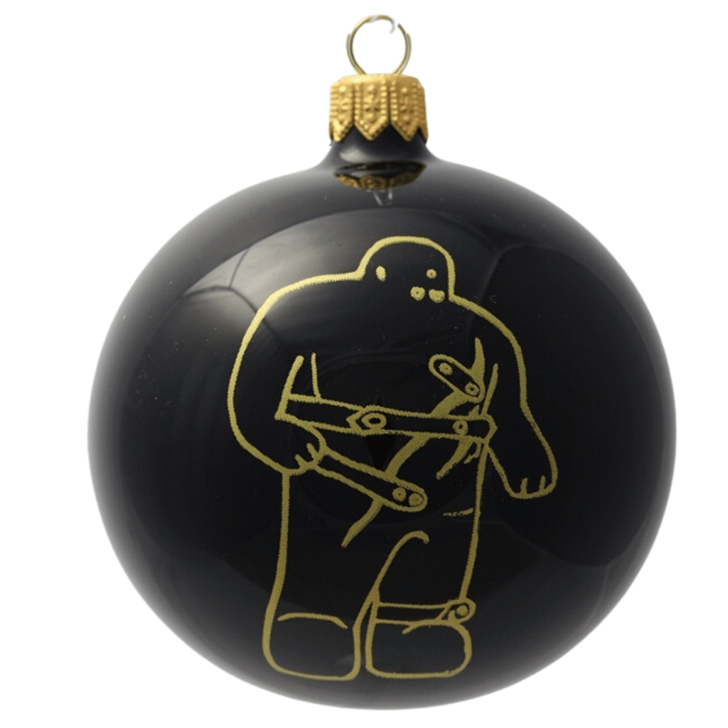 Vánoční ozdoba černá s dekorem Golema