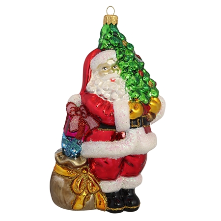 Vánoční figurka Santa se stromečkem